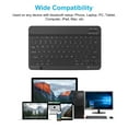 thumbnail image 2 of Cimetech Bluetooth Keyboard, Ultra-Slim Wireless Keyboard Quiet Portable Design with Built-in Rechargeable Battery, Fast Charging for iPad, iPhone, MacBook, Tablet,IOS, Android 3.0 and Above OS Black, 2 of 8
