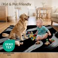 thumbnail image 4 of ODIKA 5'x7' Ultra-Soft Area Rug, Abstract Bold Negative Para Habitacion Alfombras Minimalist Refined None Washable, Bare feet friendly, Silk-Touch for Bedroom Home office, 4 of 7