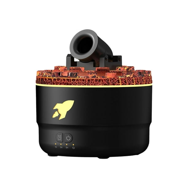 Humidificador de aire USB, difusor de aceites esenciales, luz nocturna, difusor de aroma para hoteles y coches. Negro