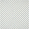 thumbnail image 6 of SAFAVIEH Cambridge Lilly Diamond Striped Wool Area Rug, Light Blue/Ivory, 3' x 5', 6 of 10