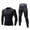 Black, variant on Men Set Long Underwear Mens Thermals Base Layer Men Cold Weather Gear Long for Winter Cycling Running Hunting Green S