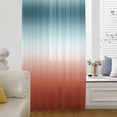 thumbnail image 6 of Red Duck Green Ombre Sheer Curtains 96 Inches Long, Contemporary Abstract Gradient Light Filering Curtains, Privacy Drapes Simi Floor to Veiling Curtain for Living Room Bedroom Large Window Treatment, 6 of 9