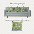 thumbnail image 3 of 18" x 18" Simply Daisy Flowery Love Bunnies Easter Indoor/Outdoor Pillow, Apple Green Qty 1, 3 of 6