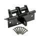 thumbnail image 1 of Bisagra de puerta de cierre automático, resistente, con tornillos, herrajes ajustables automáticos Negro, 1 of 7