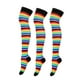 thumbnail image 1 of Calceta Larga Medieta Rayada Algodón Moda Mujer 3 Piezas Multicolor Unitalla, 1 of 3