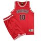 thumbnail image 3 of Conjunto de 2 camisetas de baloncesto unisex de color rojo, cortas, informales, sin mangas, para verano, Hisashi Mitsui, uniformes, 3 of 5