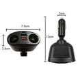 thumbnail image 6 of Car Charger Car Accessories Double Barrel LED Digital Display Type-C+QC3.0+2.4A, 6 of 6