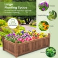 thumbnail image 6 of Amijoy Raised Garden Bed, 46" x 24" x 16" Wooden Planter Box with 4 Drainage Holes, Raised Garden Bed for Vegetables, Flowers, 6 of 8