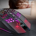 thumbnail image 4 of X801 8 Teclas Inalámbrico 1600DPI Ajustable Honeycomb Gaming Mouse (Negro), 4 of 9
