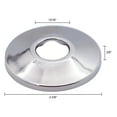 thumbnail image 4 of Westbrass D129-01 1/2" IPS Sure Grip Low Pattern Flange, Polished Brass, 4 of 4