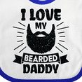 thumbnail image 4 of Inktastic I Love My Bearded Daddy for Fathers Day with Grunge Boys Baby Bib, 4 of 4
