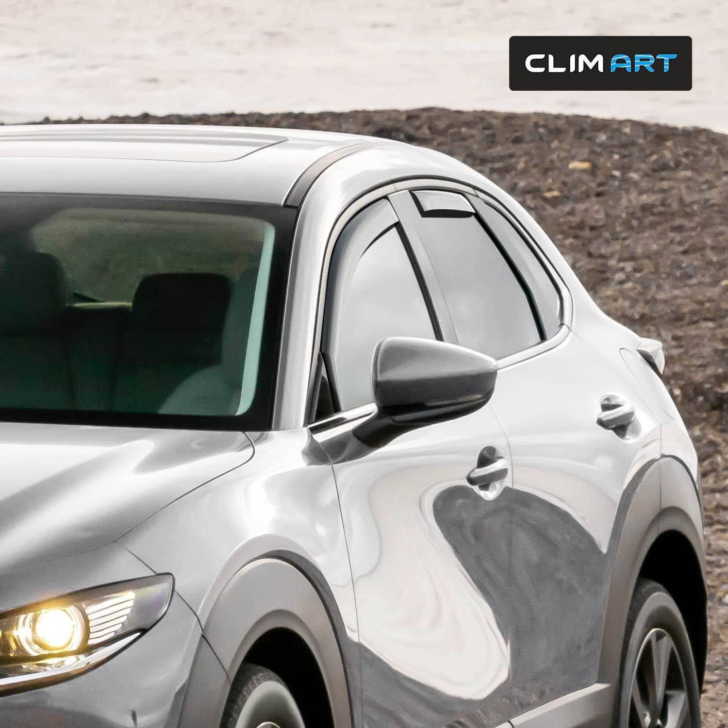 CLIM ART in-Channel Incredibly Durable Rain Guards for Mazda CX-30