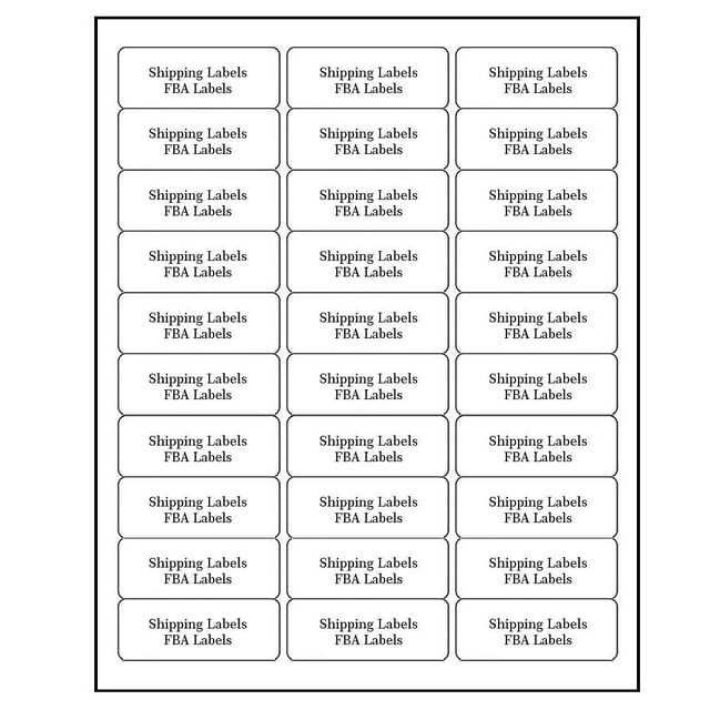 30 UP Address Labels for Inkjet Printers 1" x 2-5/8", Pack of 4500 Labels