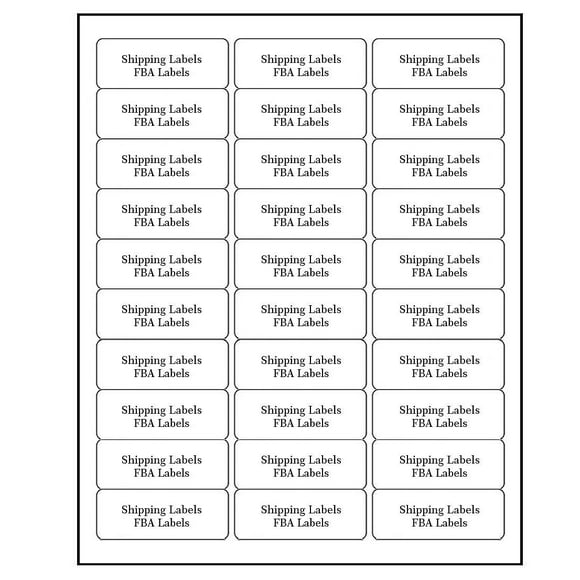 30 UP Address Labels for Inkjet Printers 1" x 2-5/8", Pack of 4500 Labels