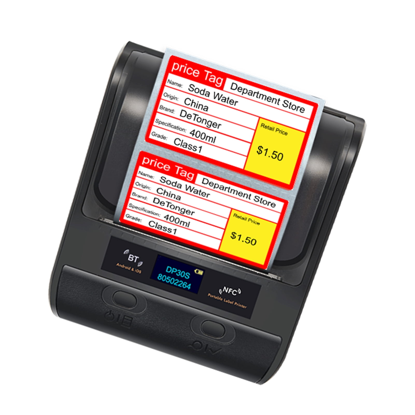 Labymos DP30 Portable All in One Wireless Thermal Printer 3 ...