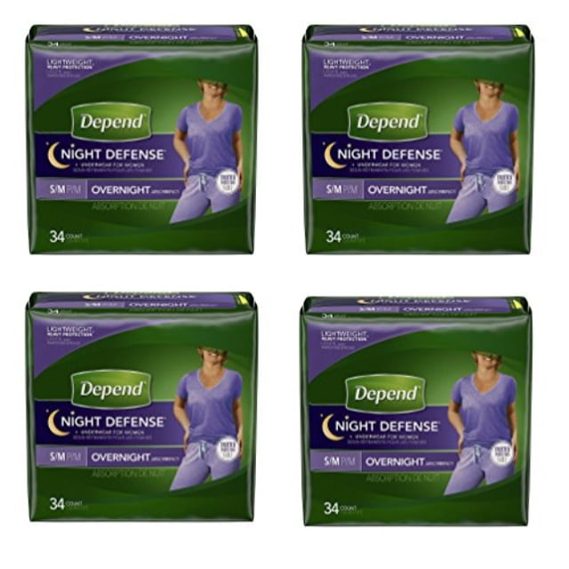 Depend Night Defense GCuuMP Incontinence Overnight Underwear for Women