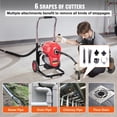 thumbnail image 4 of VEVOR Sectional Drain Cleaner Machine 120FT x 6/5" 1100W Snake Auger Manual Feed, 4 of 9