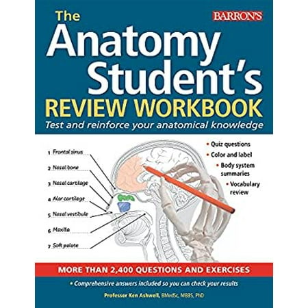 Anatomy Student's Review Workbook: Test and reinforce your anatomical knowledge, Pre-Owned (Paperback)