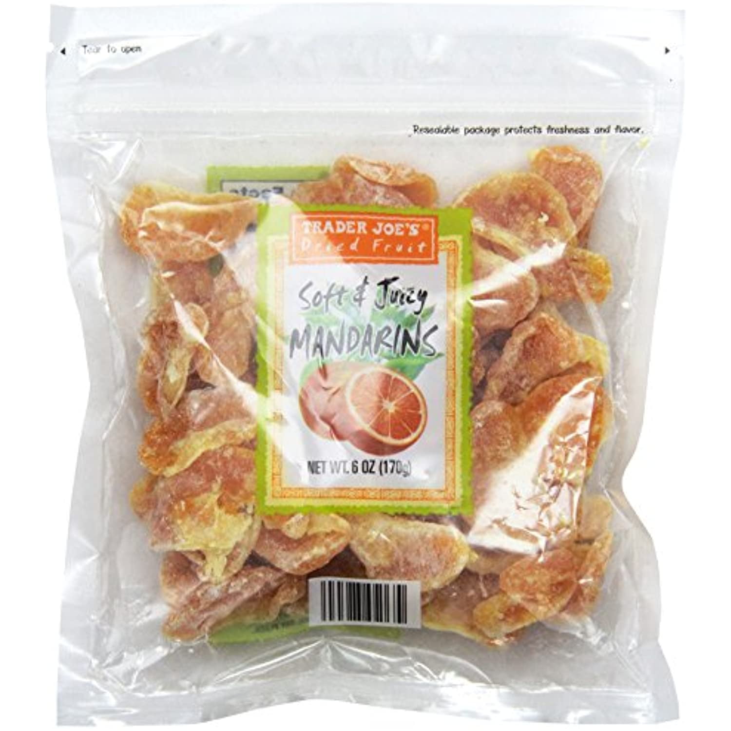 TJ Dried Fruit Soft & Juicy Mandarins 6 Oz, (Pack Of 3)