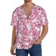 thumbnail image 1 of Balery Cute Rabbit Camisa Casual de Manga Corta con Botones para Hombre, Texturizada, Estilo Cubano, para Playa, Verano-X-Large, 1 of 5