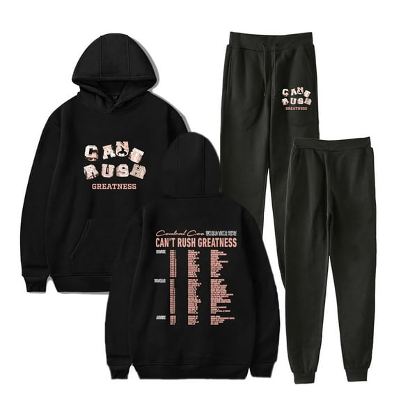 Central Cee Can't Rush Greatness World Tour Merch Hoodies Jogger Pants Unisex HipHop Streetwear Set
