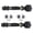 Black, variant on Black Retractable Bucket Seat Belt Kit with Bracketry for 1979-1987 AMC Eagle Standard 3 Point - 2 Belts