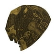 thumbnail image 3 of DouZhe Beanie Hats for Men and Women, Ancient Egyptian Sphinx Patterns Adult Unisex Knit Hat Winter Warm Skull Cap, 3 of 7