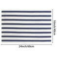 thumbnail image 7 of Unique Bargains Cotton Hand Towels Absorbent Lint Free Dish Kitchen Towels 24 x 16 Inch Blue Striped 4pk, 7 of 7