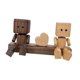 thumbnail image 2 of Pareja de muñecos de madera con pies temblorosos, versátiles para el salpicadero del coche o la mesa. A, 2 of 9