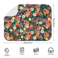 thumbnail image 2 of Microfibre Drying Mat for Kitchen Pioneer Dish Drying Drainer Mat Absorbent Colorful Floral Drying Mat Washing Up for Glass, Plate & Cup 18inch X 24inch, 2 of 5