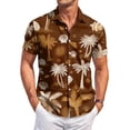 thumbnail image 3 of HAJWOH Hawaiian Shirt for Men Casual Button Down Short Sleeve Summer Beach Shirts Loose Fit Floral Print Tropical Tops, 3 of 7