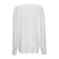 thumbnail image 4 of vigerkar Women's Solid Color V Neck T Shirts Long Sleeve Tees Casual Loose Fit Cotton Tunic Tops (White, XL), 4 of 6