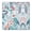 Pioneer Flower Floral-1, variant on Pioneer Flower Floral Print Pattern Square Fitted Tablecloth with Elastic Edge,Square Table Cover,Washable Elastic Table Cover for Home Kitchen Party Decor 34"x34"