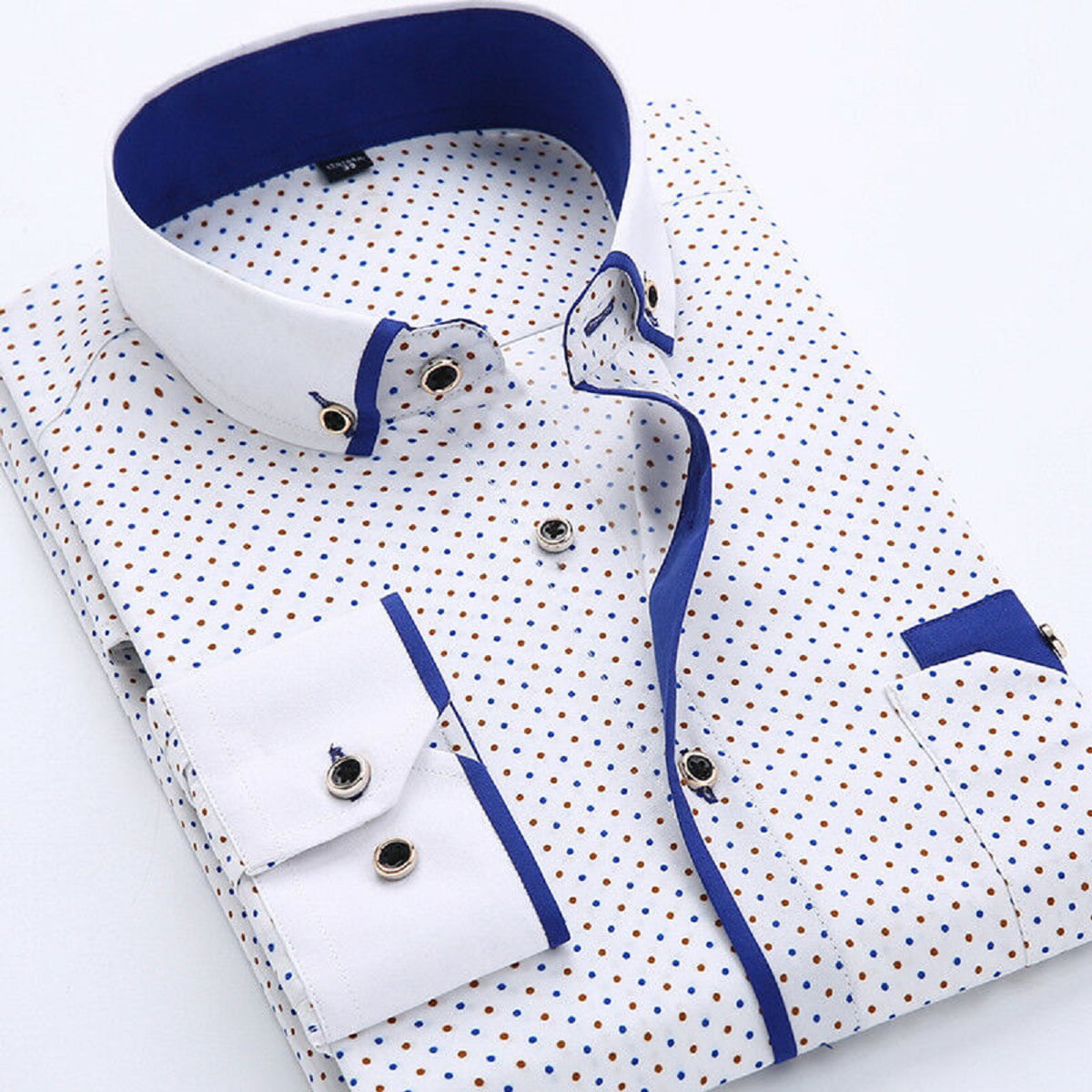 Men's Formal Shirt Men Italian Stylish Dress Designer Casual Shirts 14.5" to 18" 