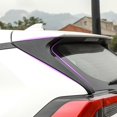 thumbnail image 4 of Alerón lateral para ventana trasera de coche, accesorios híbridos de ABS, color negro brillante, 2 piezas, para Toyota RAV4 2019 2020 2021 2022 2023 RAV 4 XA50, 4 of 5