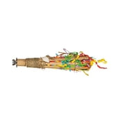 Prevue Pet Products Hide & Seek 9 inch Foraging Bamboo Wood Bird Perch Multicolor 1061