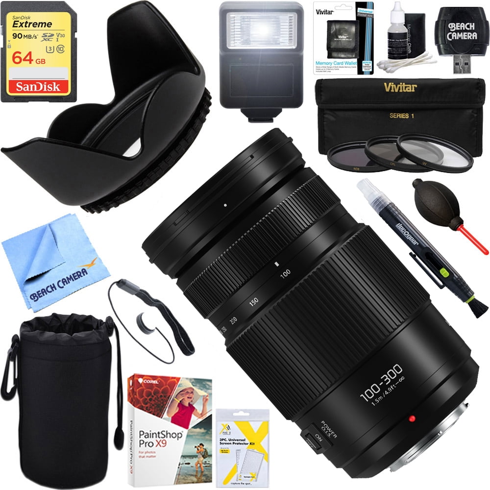 Panasonic Lumix G H Fsa Vario 100 300mm F4 0 5 6 Ii Power Optical I S Lens 64gb Ultimate Filter Flash Photography Bundle Walmart Com Walmart Com Panasonic Lumix G H Fsa Vario 100 300mm F4 0 5 6 Ii Power Optical I S Lens 64gb Ultimate Filter Flash Photography Bundle Walmart Com Walmart Com