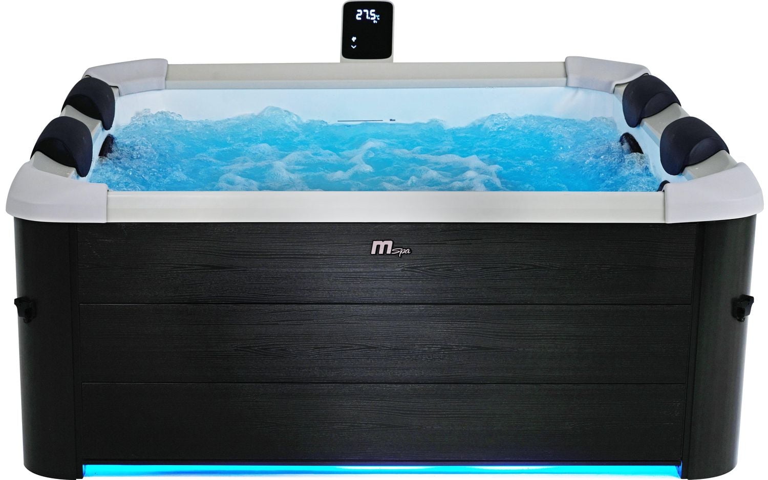 MSPA, FRAME SERIES, OSLO, Square Hot Tub & Spa, UVC, Ozone, 8 Hydromassage Jets, 140 Air Bubble System, WI-FI & App Enabled, LED Lighting - 6 Persons.