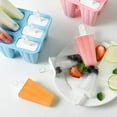 thumbnail image 4 of Popsicle Molds 6 Pieces Silicone Ice Pop Molds Popsicle Mold Reusable Easy Release Ice Pop Maker, 4 of 6