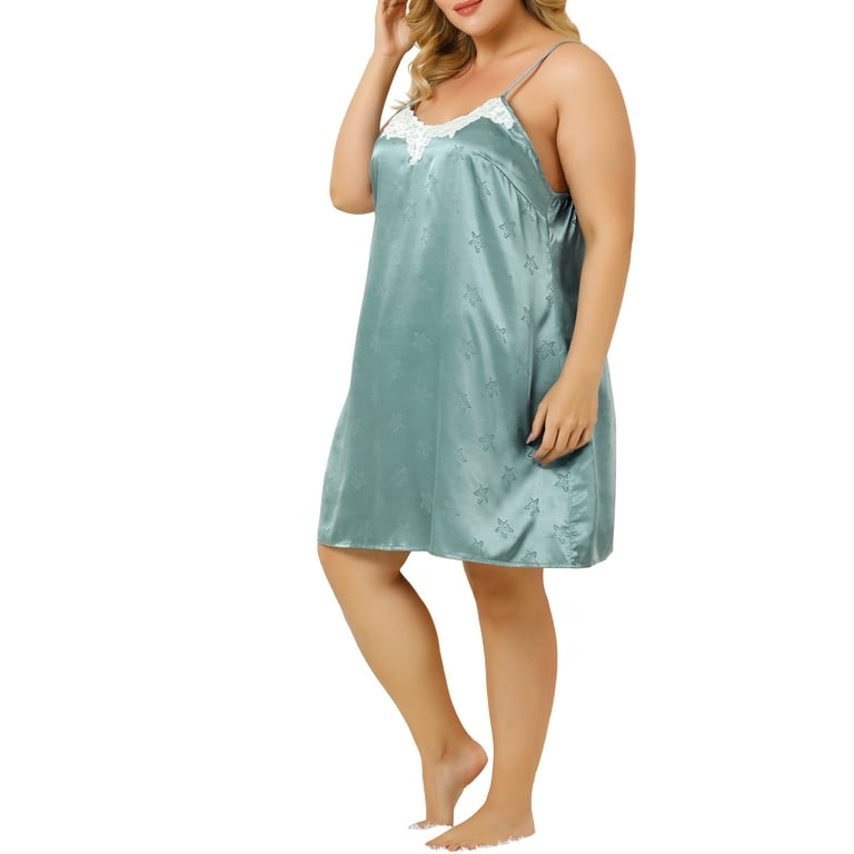 PHFS Plus Size Long camisole gown slip Nighty Combo Pack. Full