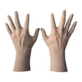 thumbnail image 1 of Maniquí de mano masculino, modelo de mano masculina, soporte para anillos, organizador de joyas, soporte para collar, 2 uds., 1 of 9
