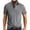 Grey, variant on Mens T-shirts Male Summer And Spring Solid Color Lapel Short Sleeve Button Neck Striped Oversized T Shirt Top Turtleneck Bodysuit Men Band 1 Long Sleeve Tee Men's Workout Shirts Short Long Khaki 3XL