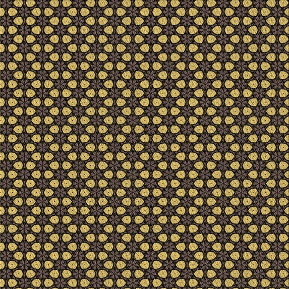 Ahgly Company Indoor Square Patterned Caramel Brown Area Rugs, 7' Square