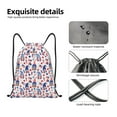 thumbnail image 4 of Xecao 4th Of July Pattern Sports Drawstring Backpack - String Swim Gym Bag with Wet Proof Pocket for Women&Men-Small, 4 of 6