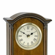 Bulova Clocks B7466 Dalton Chiming Pendulum Wooden Table Clock, Walnut Finish