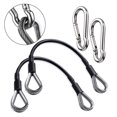 thumbnail image 3 of 2Pc Fitness Equipment Wire Rope Gym Cable Extension with Carabiner, 3 of 6