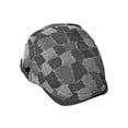 thumbnail image 1 of Gorro de , gorro de taxista, gorro en espiga, otoño, cálido, para hombres británicos, gorra plana a cuadros, gorra de vendedor de periódicos para Negro Yinane boina, 1 of 8