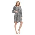 thumbnail image 1 of GLOBAL Camisón de Pijama para Mujer, Camisón de Manga Larga con Botones, Camisón de Novio, Camisetas de Dormir 100% Algodón, Estampado de Leopardo M, 1 of 6