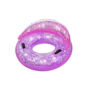 Angle View: Play Day 46" Pink Glitter Dream Swim Tube, Adult Unisex