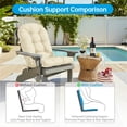 thumbnail image 3 of Millsilo Outdoor Rocking Chair Cushion 44" x 19" x 4", Summer Patio High Back Rocker Cushion, Water-Resistant, UV Fade-Resistant, Non-Slip Bottom, Beige, 3 of 8